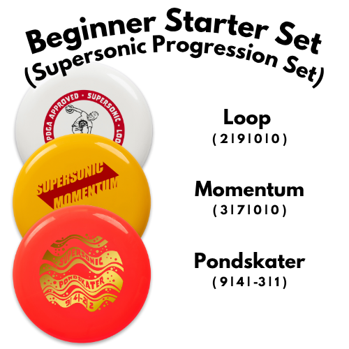 Supersonic Progression Set – Beginner Disc Golf Starter Pack